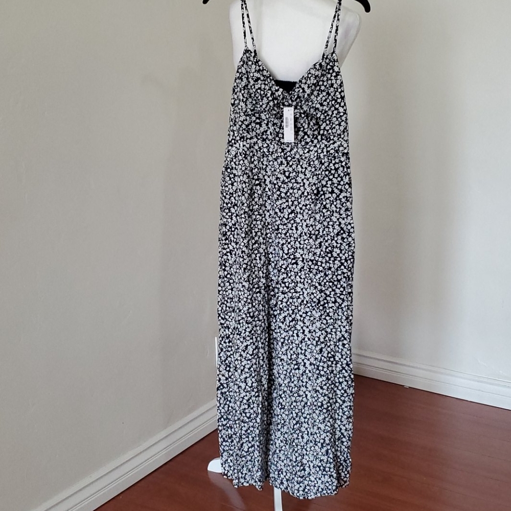 J. Crew tie-font wide-leg jumpsuit in floral print - Picture 5 of 5